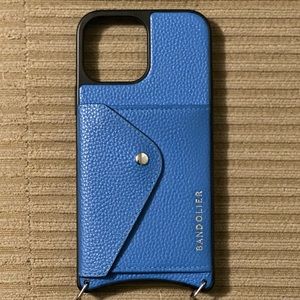 Bandolier “Casey” in Palace Blue/Silver for iPhone 13 Pro Max.